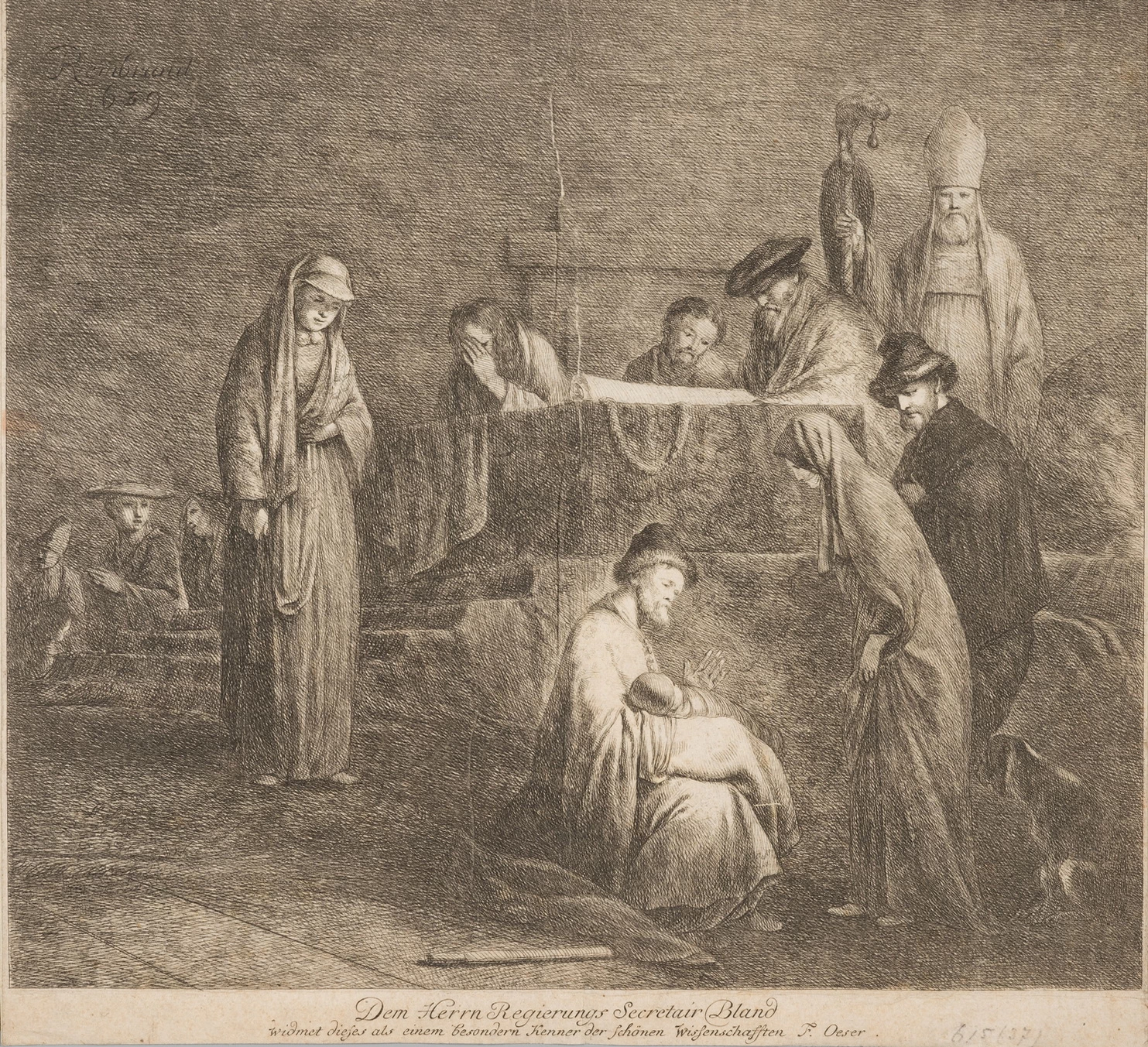 RKD Research De opdracht in de tempel, Simeon zingt de hymne Nunc Dimittis